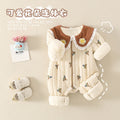 DaisyWarm™ – Winter Floral Jumpsuit for Baby Girls