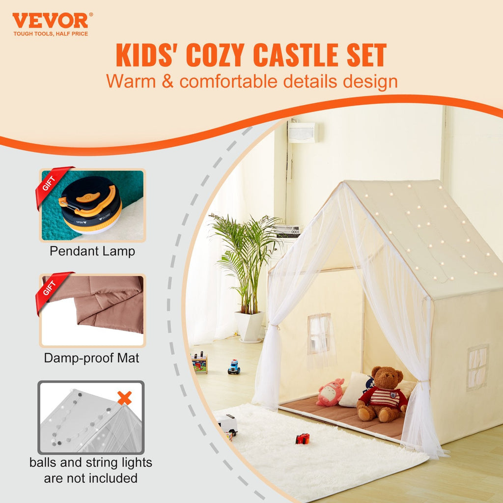 VEVOR Kids Play Tent, Kids Tent for Kids 1-5 Years Old, Toddler Tent